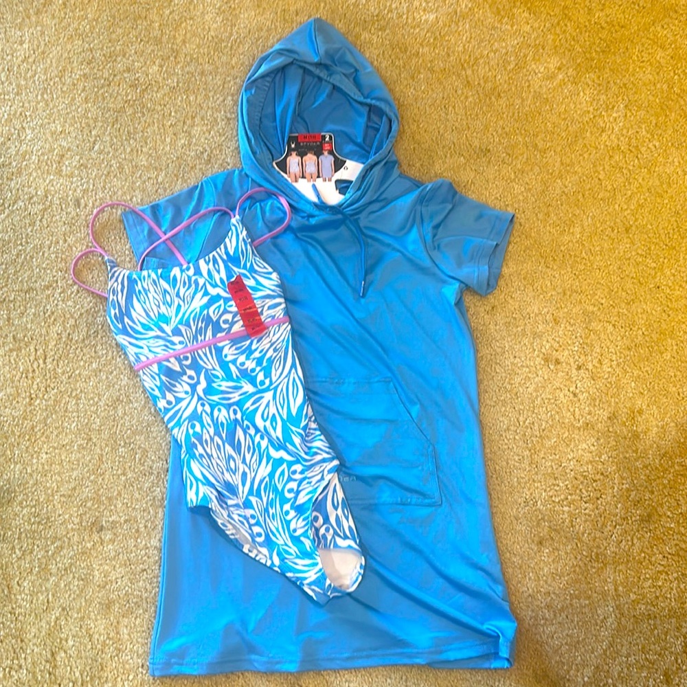 NWT Spyder One-Piece bathing suit and Cover-Up  - Size Medium (10)